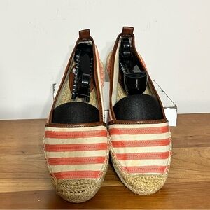 Tommy Hilfiger Size‎ 8.5 M Salmon Espadrilles Shoes Fabric Women Stripes
